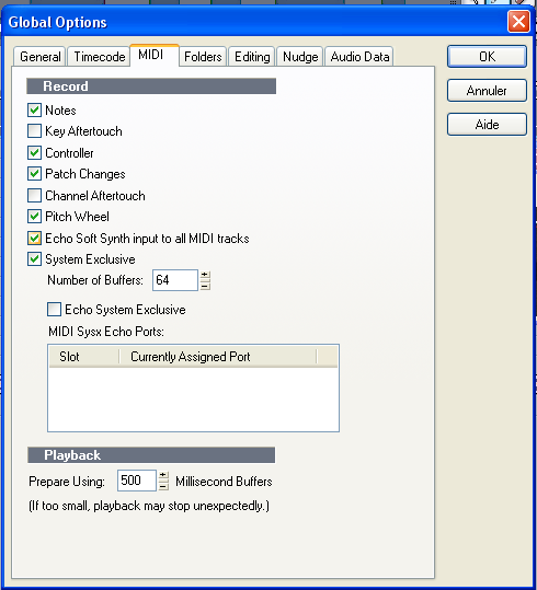 Step 11 - Select 'Echo soft synth input to all MIDI tracks' so that the Peak Meter MIDI CC messages are sent to all tracks Step 11 - Select 'Echo soft synth input to all MIDI tracks' so that the Peak Meter MIDI CC messages are sent to all tracks
