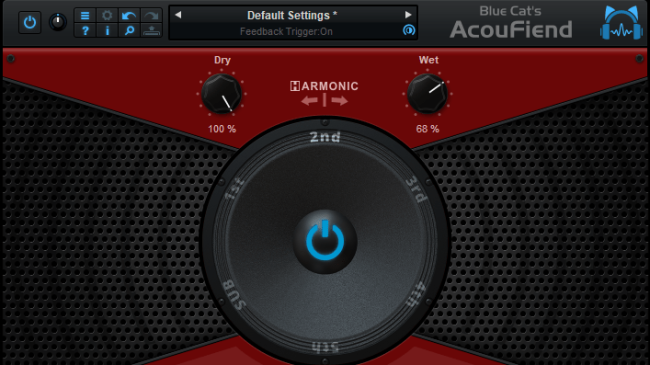 Blue Cat's AcouFiend - Creative Acoustic Feedback Simulator Plug-in (VST, VST3, AAX and Audio Unit)