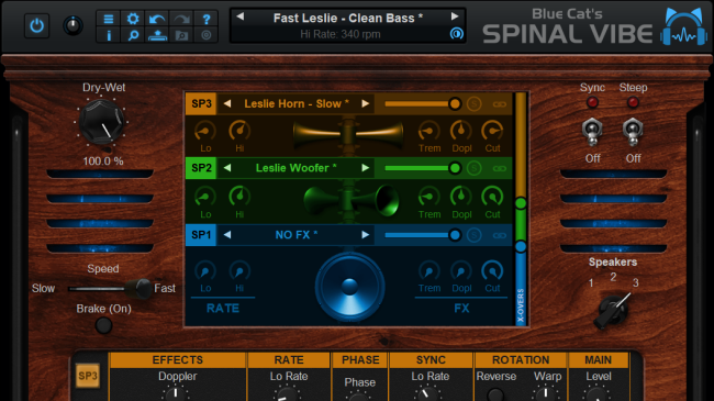Blue Cat's Spinal Vibe - Rotary Speaker Effects